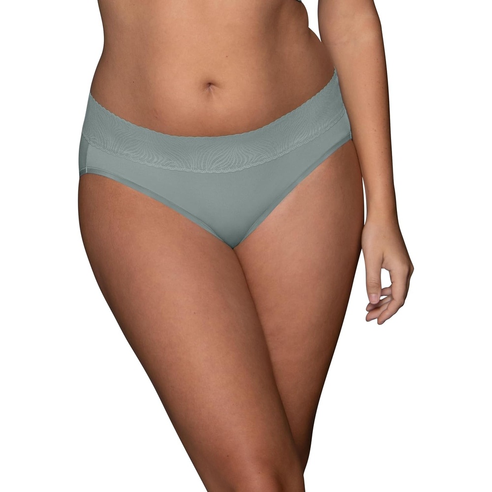 image:imageVanity Fair Womens Effortless Panties for Everyday Wear Buttery Soft Fabric amp LaceHipster Soft Balsam