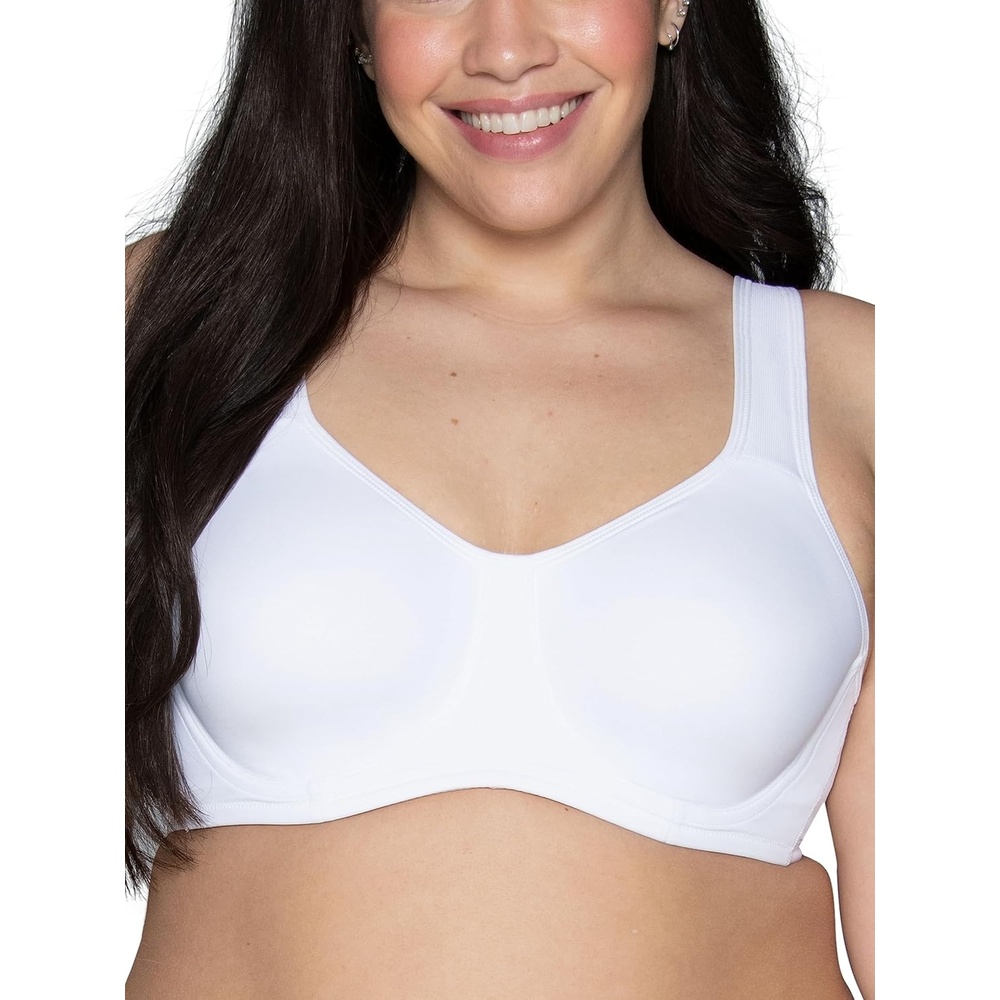 image:imageVanity Fair Womens High Impact Sports Bras for Women Breathable Moisture Wicking Non Padded Cups up to DDDWhite