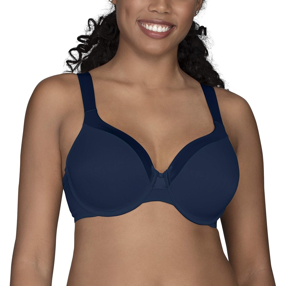image:imageVanity Fair Womens Illumination Full Figure Zonedin Support BraGhost Navy