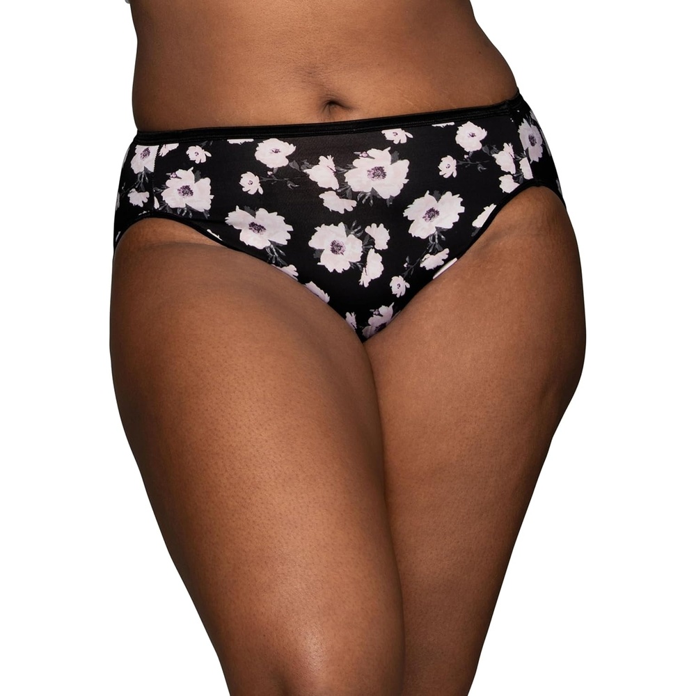 image:imageVanity Fair Womens Illumination Hi Cut Panties Silky Stretch amp Satin TrimNightfall Print