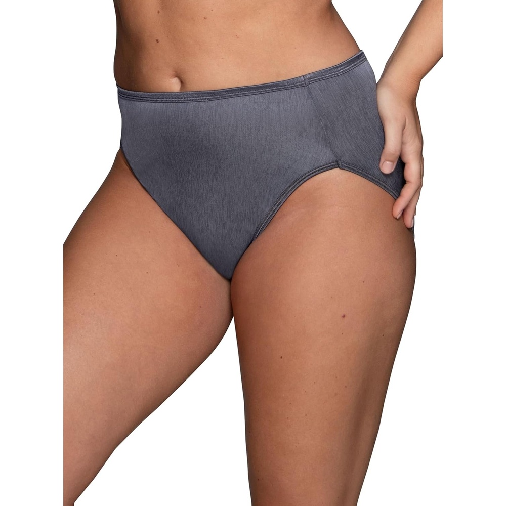 image:imageVanity Fair Womens Illumination Hi Cut Panties Silky Stretch amp Satin TrimSteele Violet