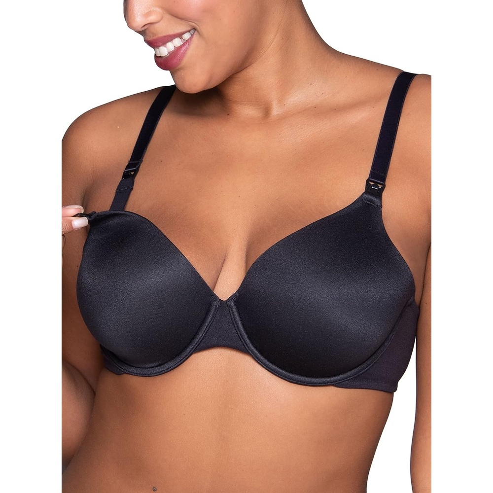 image:imageVanity Fair Womens Maternity Nursing Bras for Breastfeeding Front Clip Underwire Bra Stretch Cups Available in MultipacksBlack