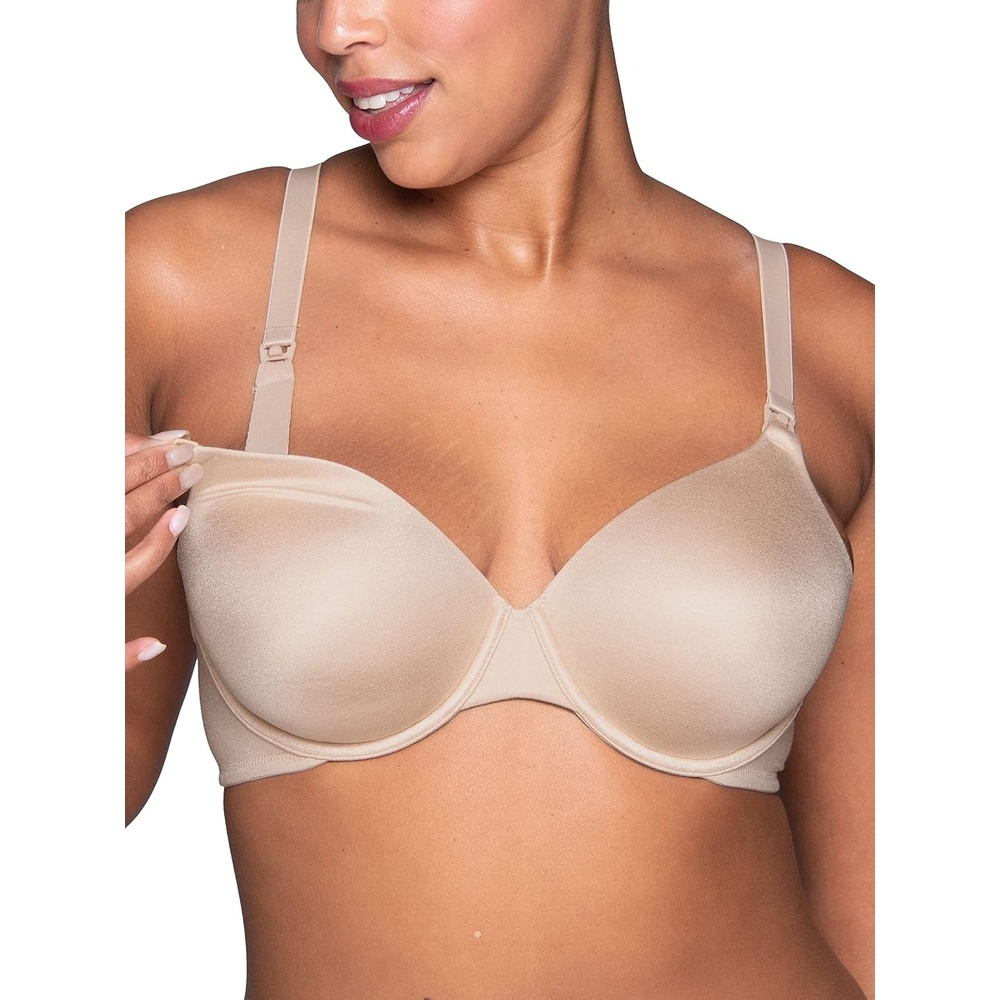 image:imageVanity Fair Womens Maternity Nursing Bras for Breastfeeding Front Clip Underwire Bra Stretch Cups Available in MultipacksNeutral
