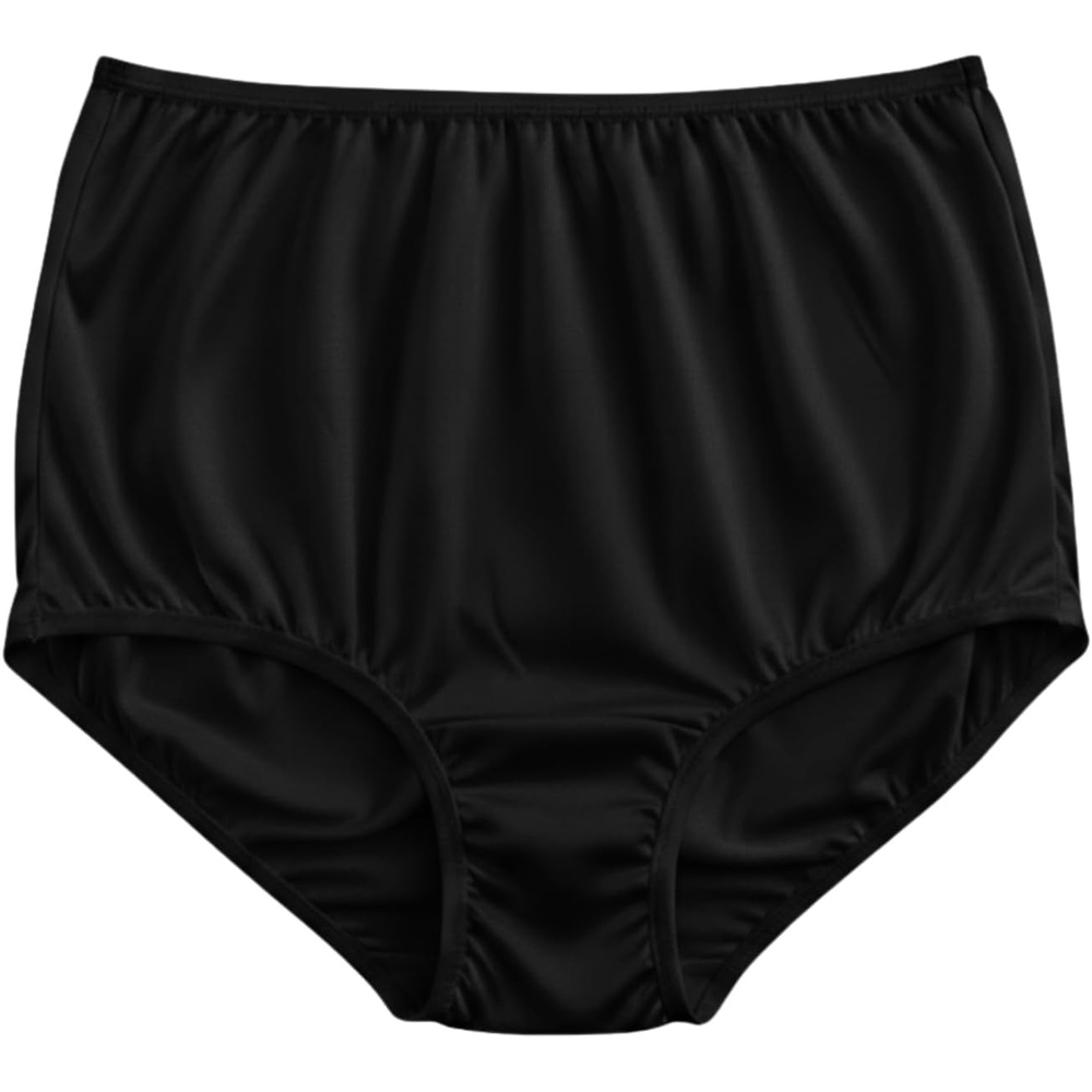 image:imageVanity Fair womens Perfectly Yours Ravissant Tailored Nylon Brief Panty 15712Midnight Black