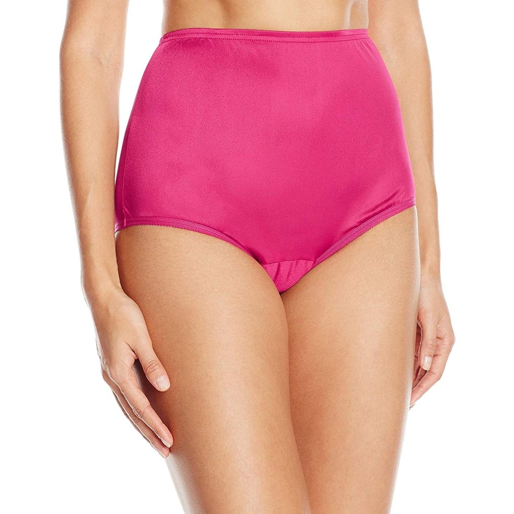 image:imageVanity Fair womens Perfectly Yours Ravissant Tailored Nylon Brief Panty 15712Pomegranate