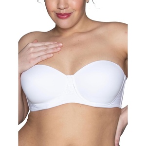 image:imageVanity Fair Womens Beauty Back Smoothing Strapless Bra 4Way Stretch Fabric Lightly Lined Cups up to HStar White