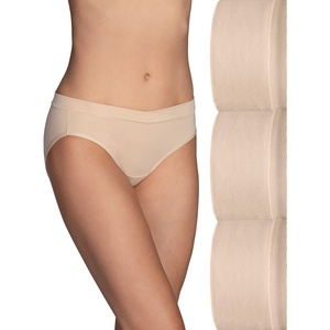 image:imageVanity Fair Womens Beyond Comfort Bikini PantiesSilky Stretch  3 Pack  NeutralNeutralNeutral