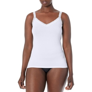 image:imageVanity Fair Womens Camisole Tops Everyday Layers Tank Top for Women Cami for WomenSpin Cami  Star White