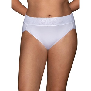 image:imageVanity Fair Womens Effortless Panties for Everyday Wear Buttery Soft Fabric amp LaceHi Cut  White