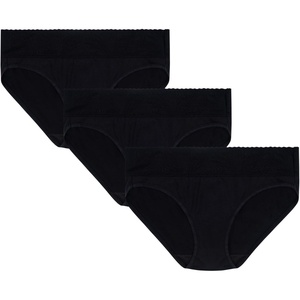 image:imageVanity Fair Womens Effortless Panties for Everyday Wear Buttery Soft Fabric amp LaceHipster  3 Pack  Black