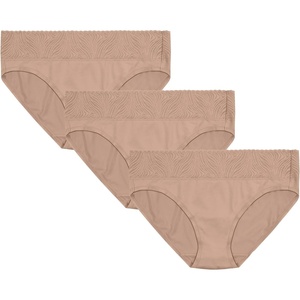 image:imageVanity Fair Womens Effortless Panties for Everyday Wear Buttery Soft Fabric amp LaceHipster  3 Pack  Neutral