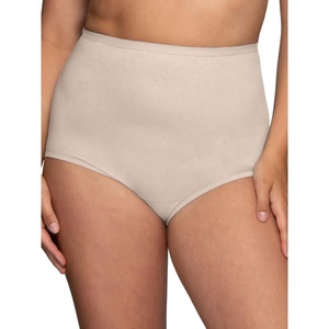 image:imageVanity Fair Womens High Waisted Underwear Full Coverage Ladies Panties Perfectly Yours BriefsCotton  Fawn