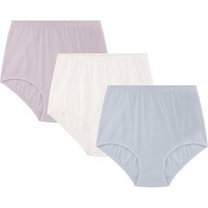 image:imageVanity Fair Womens High Waisted Underwear Full Coverage Ladies Panties Perfectly Yours BriefsCotton  Shirting BlueStar WhiteCarless Lilac