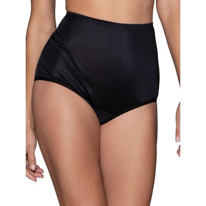 image:imageVanity Fair Womens High Waisted Underwear Full Coverage Ladies Panties Perfectly Yours BriefsNylon  Midnight Black