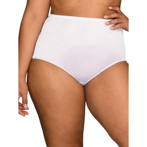 image:imageVanity Fair Womens High Waisted Underwear Full Coverage Ladies Panties Perfectly Yours BriefsNylon  Star White