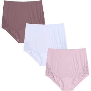 image:imageVanity Fair Womens High Waisted Underwear Full Coverage Ladies Panties Perfectly Yours BriefsNylon Lace  Poetic PurplePlum GorgeousStar White