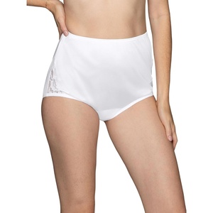 image:imageVanity Fair Womens High Waisted Underwear Full Coverage Ladies Panties Perfectly Yours BriefsNylon Lace  Star White