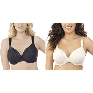 image:imageVanity Fair Womens Illumination Full Figure Zonedin Support Bra2 Pack  Midnight BlackSweet Cream