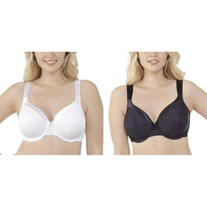 image:imageVanity Fair Womens Illumination Full Figure Zonedin Support Bra2 Pack  Star WhiteMidnight Black