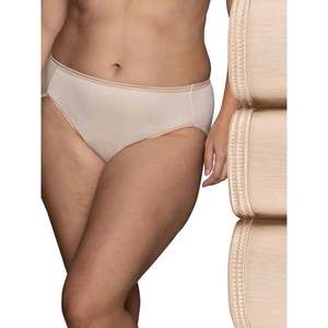 image:imageVanity Fair Womens Illumination Hi Cut Panties Silky Stretch amp Satin Trim3 Pack  Rose Beige