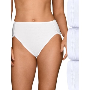 image:imageVanity Fair Womens Illumination Hi Cut Panties Silky Stretch amp Satin Trim3 Pack  Star White