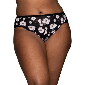 image:imageVanity Fair Womens Illumination Hi Cut Panties Silky Stretch amp Satin TrimNightfall Print