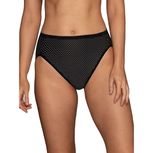 image:imageVanity Fair Womens Illumination Hi Cut Panties Silky Stretch amp Satin TrimPremiere Dot Print