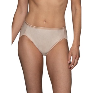 image:imageVanity Fair Womens Illumination Hi Cut Panties Silky Stretch amp Satin TrimRose Beige