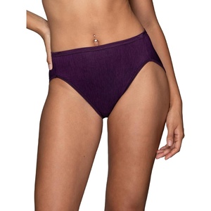image:imageVanity Fair Womens Illumination Hi Cut Panties Silky Stretch amp Satin TrimSangria