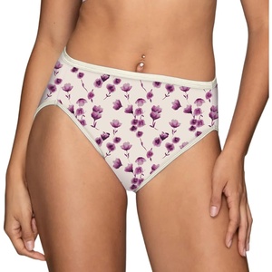 image:imageVanity Fair Womens Illumination Hi Cut Panties Silky Stretch amp Satin TrimSprawling Stems Print
