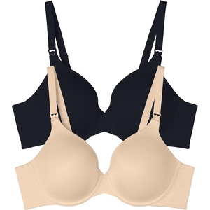 image:imageVanity Fair Womens Maternity Nursing Bras for Breastfeeding Wireless or Underwire Underwire  2 Pack  NeutralBlack 34B