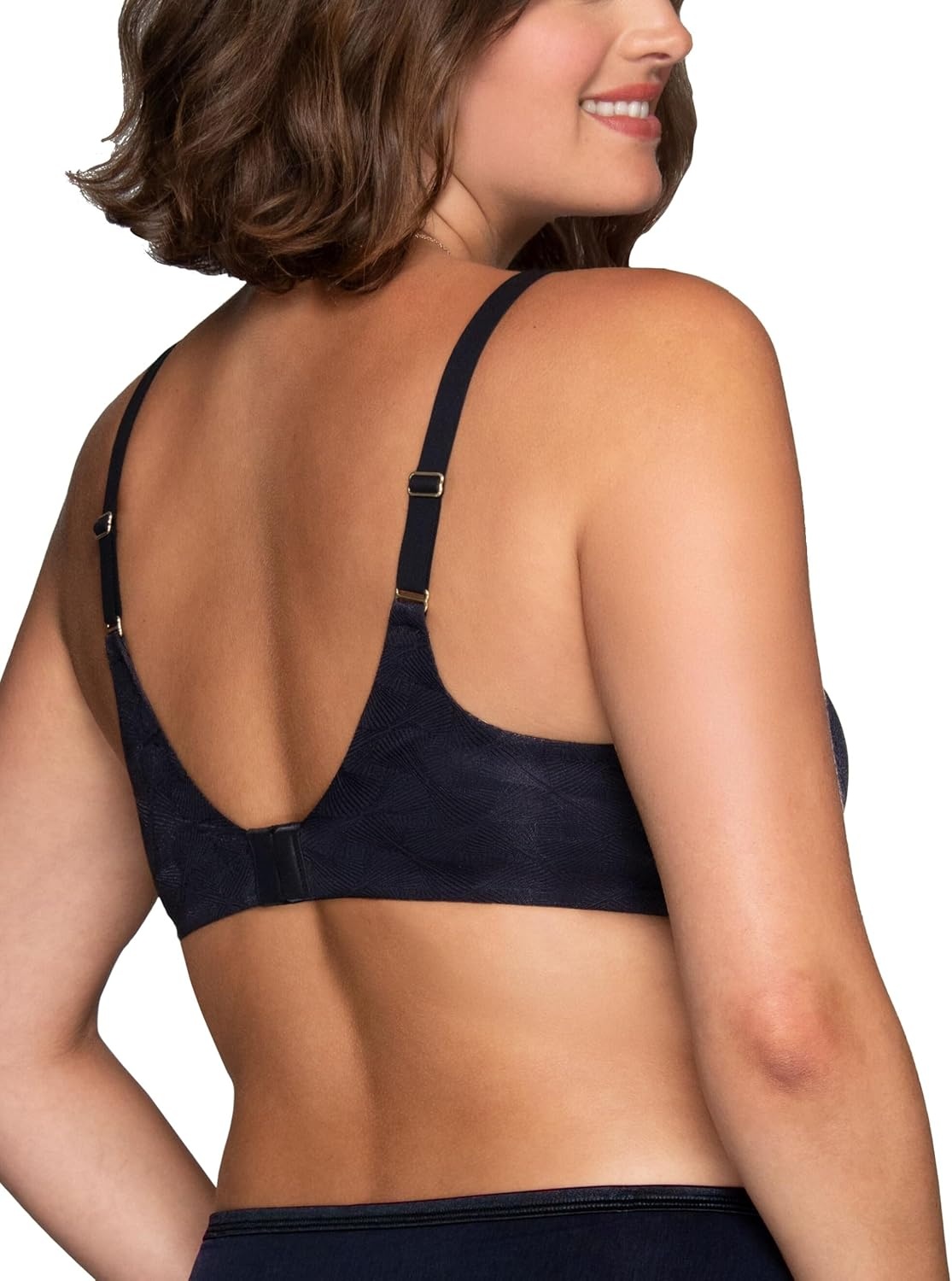image:imageVanity Fair Womens Breathable Luxe Lightweight Bra Natural Shaping Light amp Airy Underwire Bras Full Coverage CupsMidnight Black