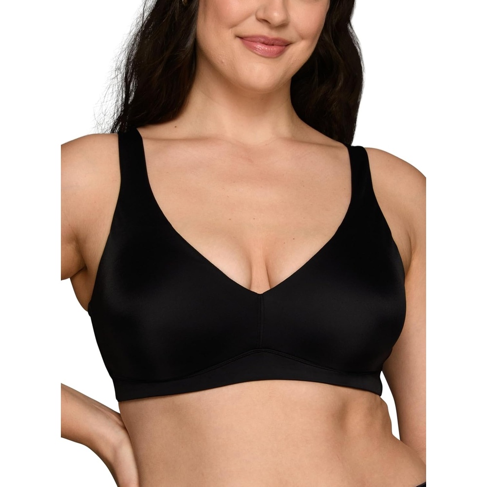 image:imageVanity Fair Womens Beauty Back Smoothing Wireless Bra with Lift Simple Sizing Available S3xlLight Lift Midnight Black