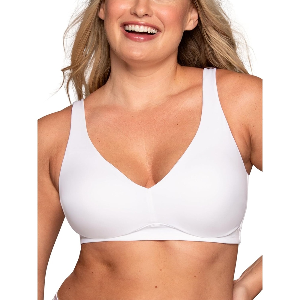 image:imageVanity Fair Womens Beauty Back Smoothing Wireless Bra with Lift Simple Sizing Available S3xlLight Lift Star White