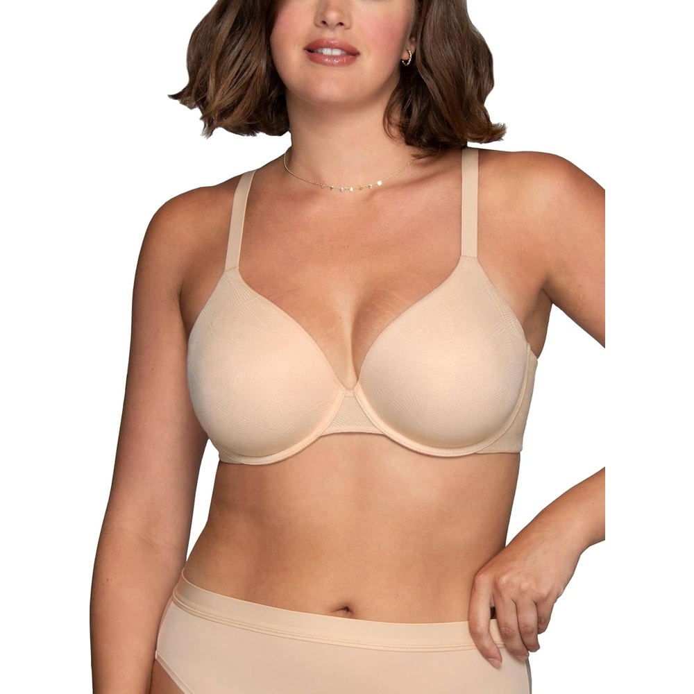 image:imageVanity Fair Womens Breathable Luxe Lightweight Bra Natural Shaping Light amp Airy Underwire Bras Full Coverage CupsDamask Neutral