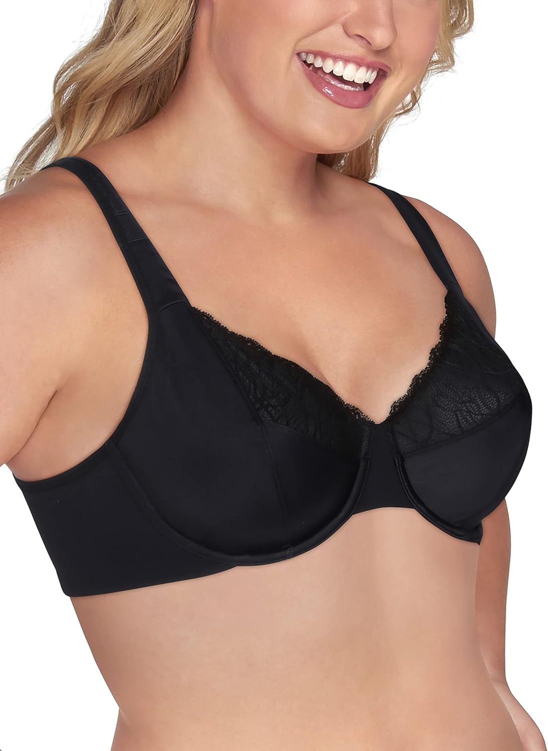 image:imageVanity Fair Womens Beauty Back NonPadded Underwire BraBlack Lace