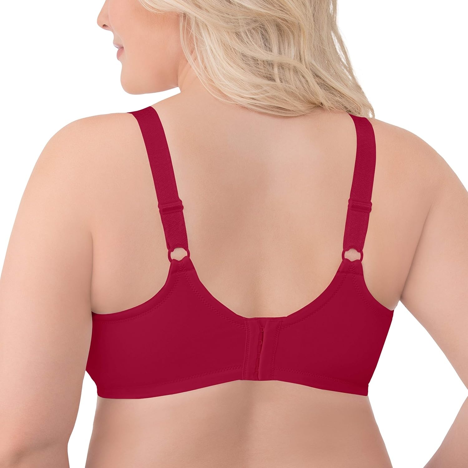 image:imageVanity Fair Womens Full Figure Beauty Back Smoothing Bra with Lace 4Way Stretch Fabric Lightly Lined Cups up to DDHolly Berries
