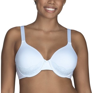 image:imageVanity Fair Womens Full Figure Beauty Back Smoothing Bra with Lace 4Way Stretch Fabric Lightly Lined Cups up to DDClear Waters