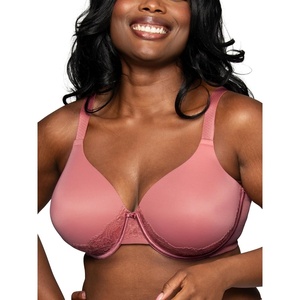 image:imageVanity Fair Womens Full Figure Beauty Back Smoothing Bra with Lace 4Way Stretch Fabric Lightly Lined Cups up to DDRose Mocha