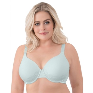 image:imageVanity Fair Womens Full Figure Beauty Back Smoothing Bra with Lace 4Way Stretch Fabric Lightly Lined Cups up to DDUnderwire  Herbal Mist