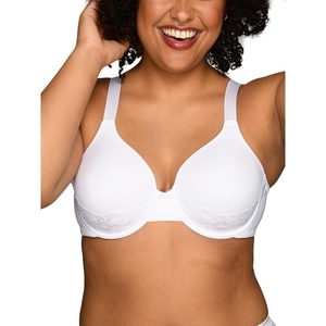 image:imageVanity Fair Womens Full Figure Beauty Back Smoothing Bra with Lace 4Way Stretch Fabric Lightly Lined Cups up to DDWhite