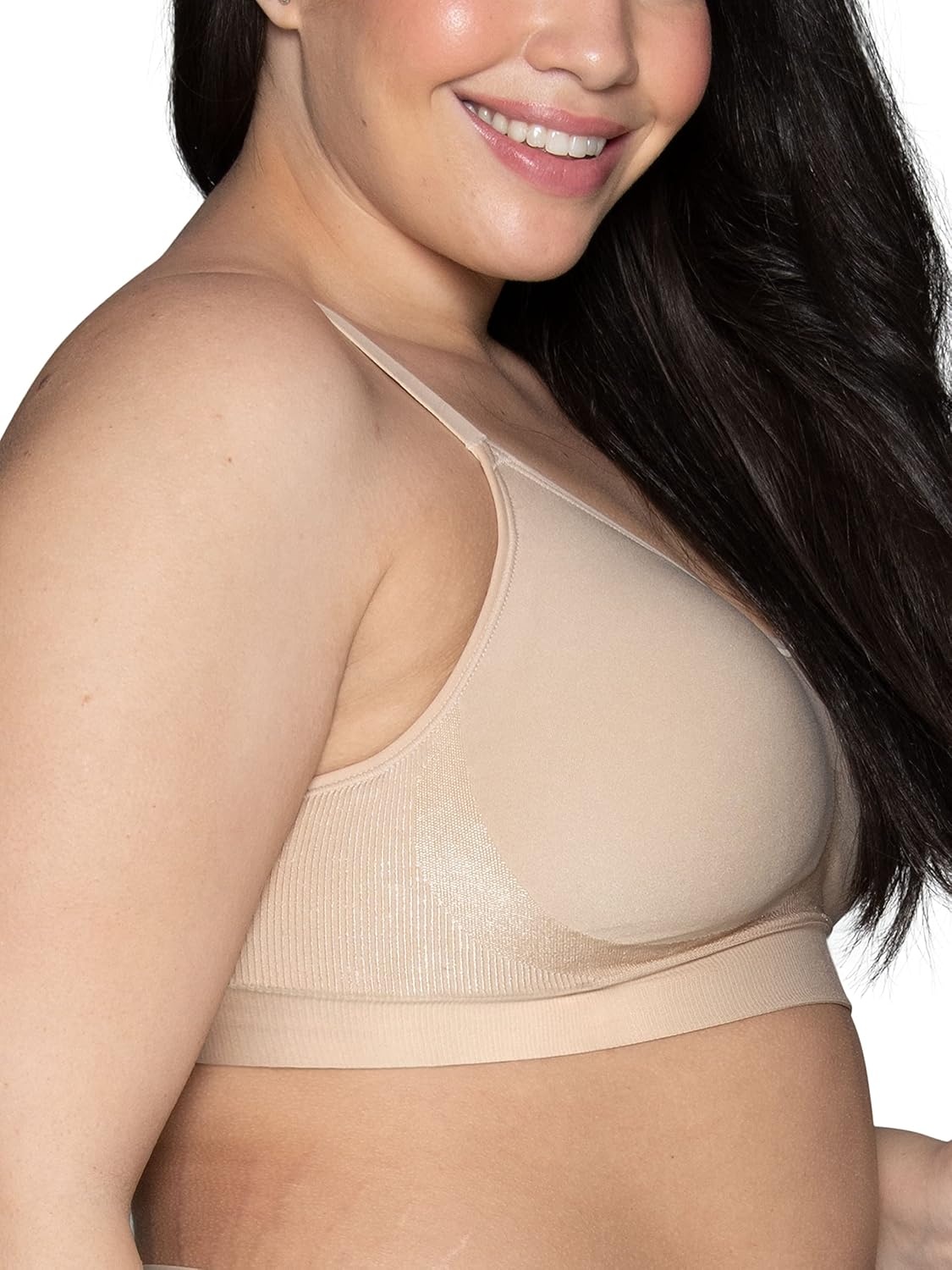 image:imageVanity Fair Womens Beyond Comfort Seamless Bra Available in Sizes S2XLDamask Neutral