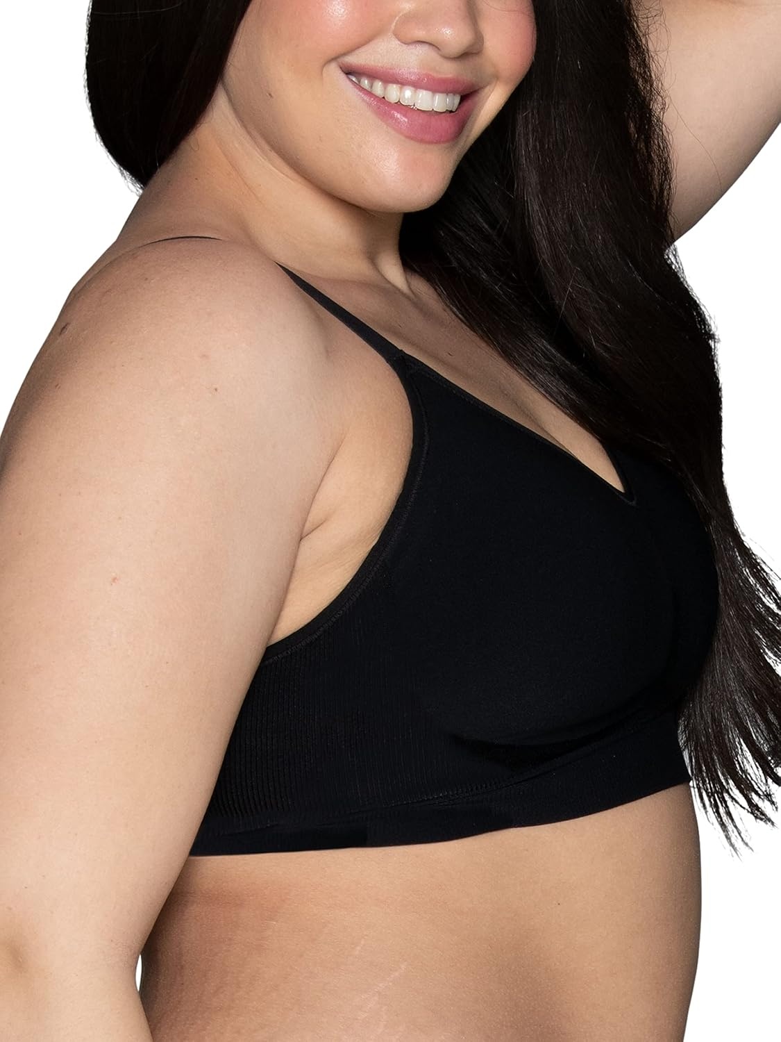 image:imageVanity Fair Womens Beyond Comfort Seamless Bra Available in Sizes S2XLMidnight Black
