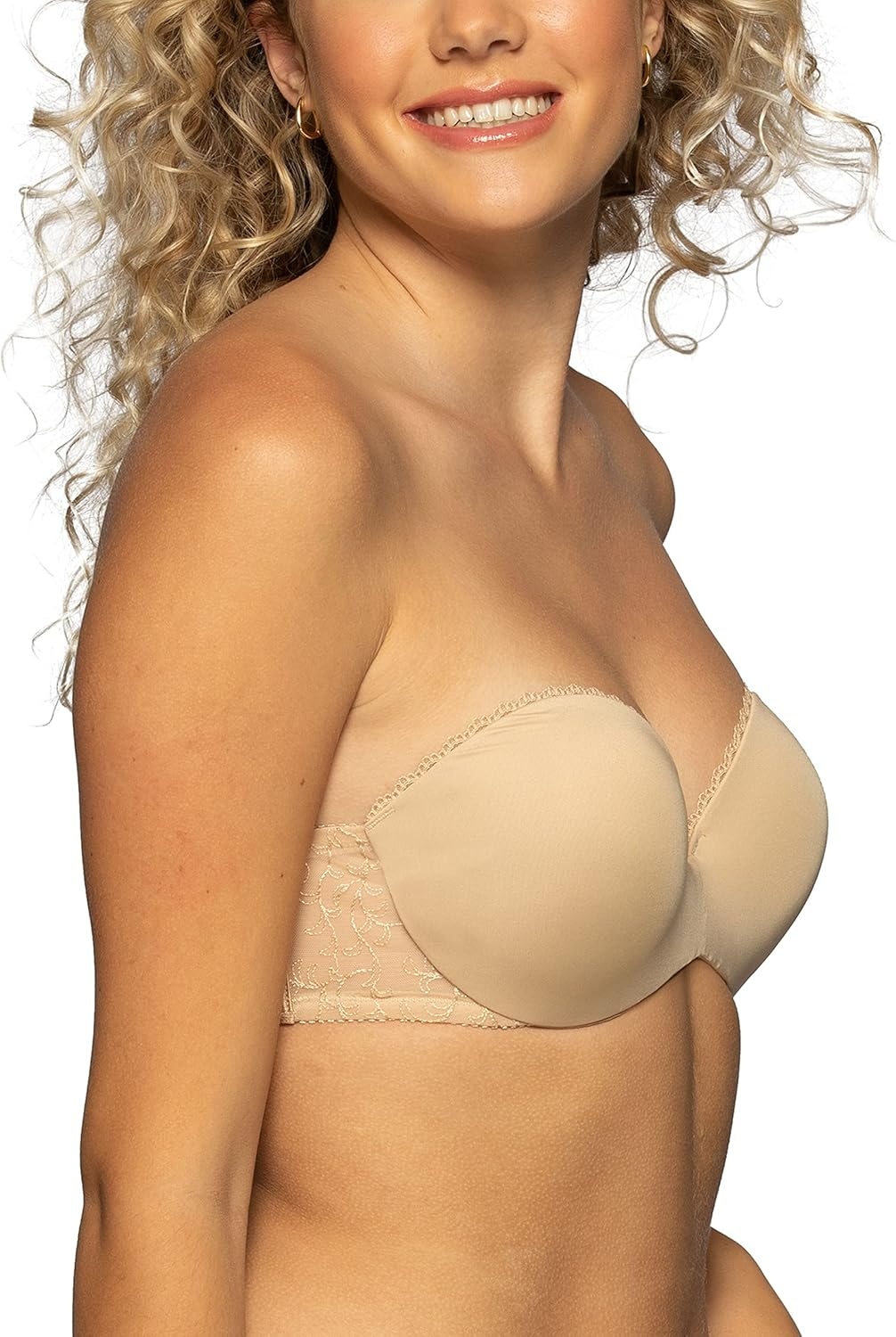 image:imageVanity Fair Womens Gel Touch Padded Strapless Push Up Bra 32A 38DBeige