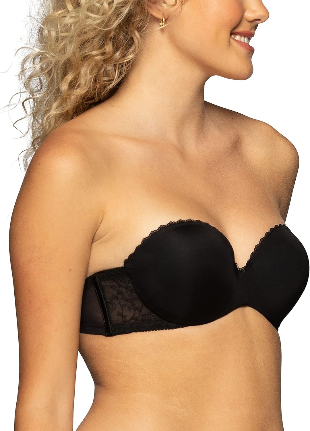 image:imageVanity Fair Womens Gel Touch Padded Strapless Push Up Bra 32A 38DBlack