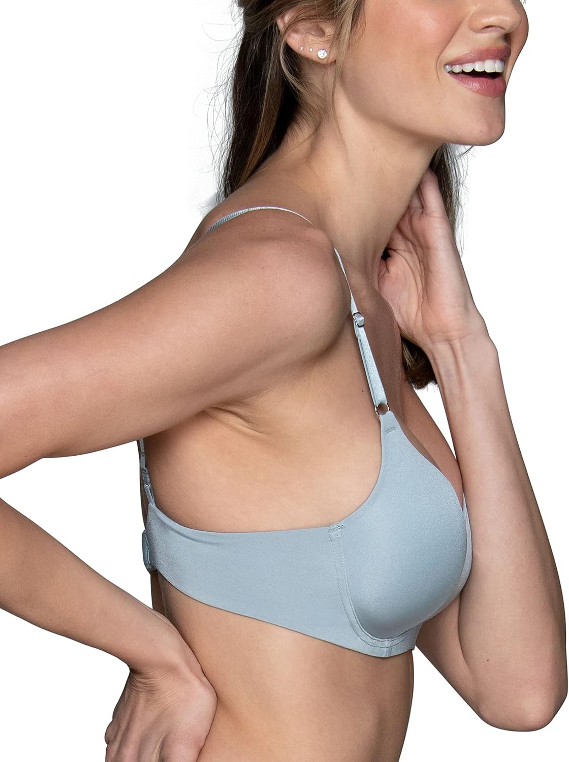 image:imageVanity Fair Womens Wireless Push Up Bra Adds Up to One Full Cup Size Bras for Women No UnderwireSeaside Mist