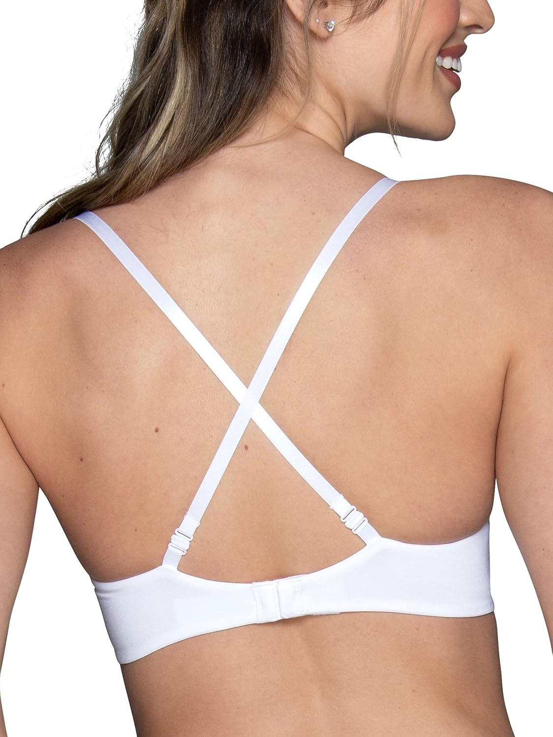 image:imageVanity Fair Womens Wireless Push Up Bra Adds Up to One Full Cup Size Bras for Women No UnderwireWhite
