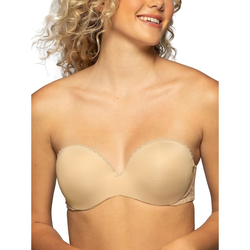 image:imageVanity Fair Womens Gel Touch Padded Strapless Push Up Bra 32A 38DBeige