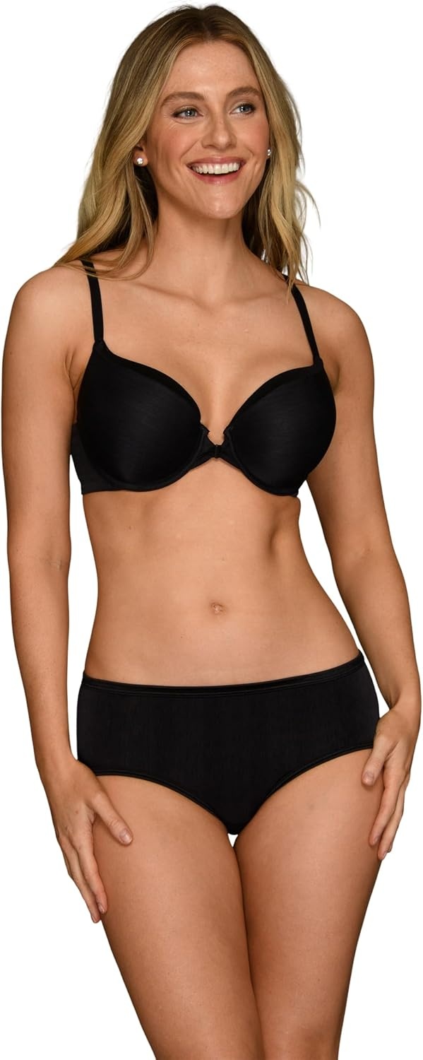 image:imageIllumination Hipster Panties Silky Stretch amp Satin TrimMidnight Black