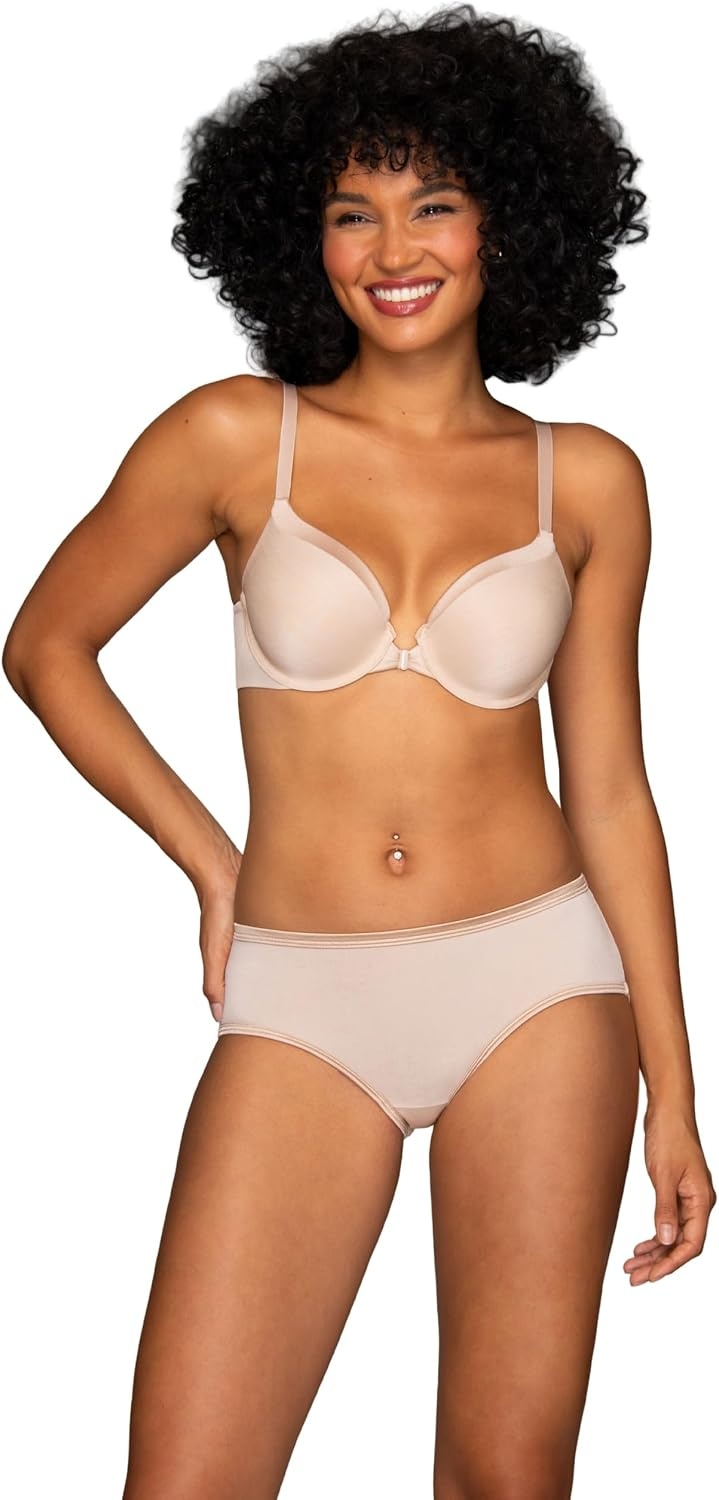 image:imageIllumination Hipster Panties Silky Stretch amp Satin TrimRose Beige